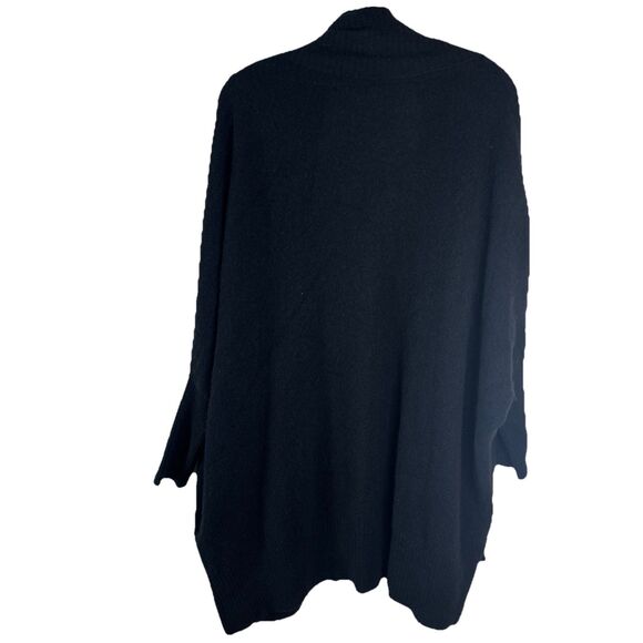 Subtle Luxury Cashmere Long Open Front Cardigan 3/4 Sleeves Blk Cozy Soft  XS/S - Picture 2 of 7